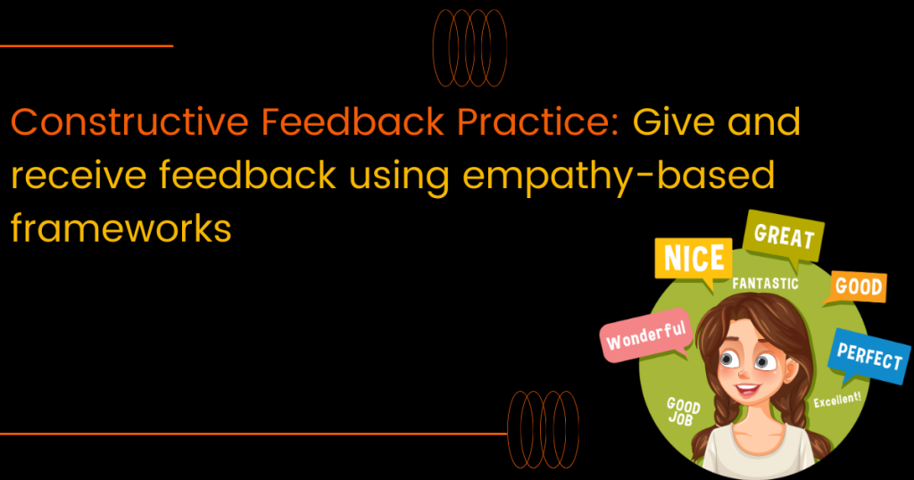 giving and taking feedback
