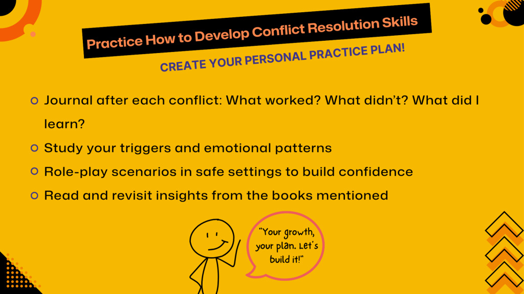 plan for developing conflict resolution skills