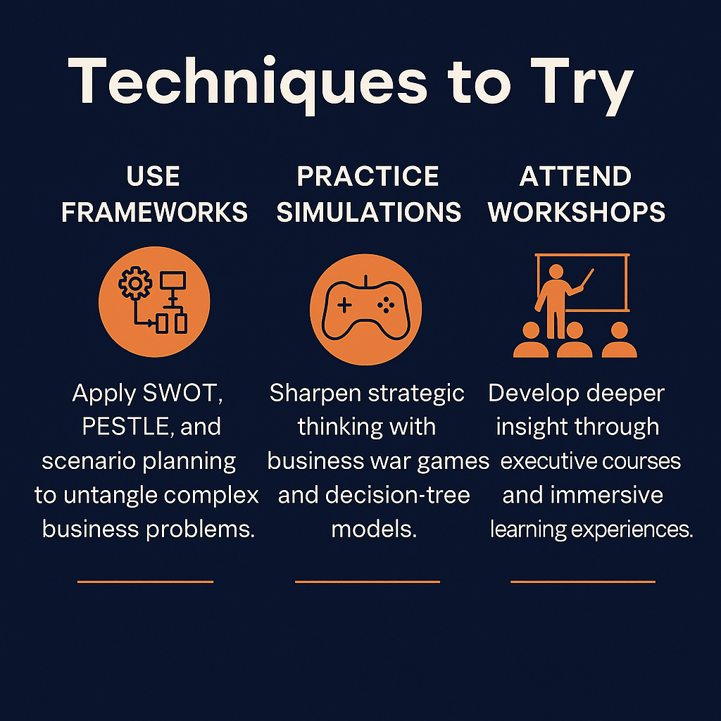 Techniques to develop conceptual skills