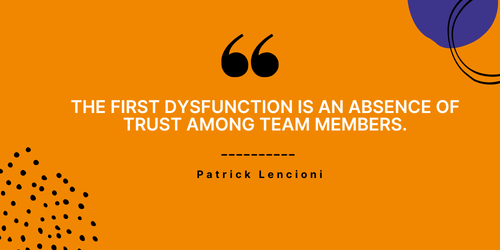 quotation about trust among team members.