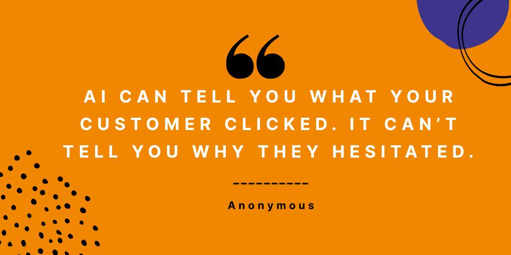 quote about market research, consumer insight and AI