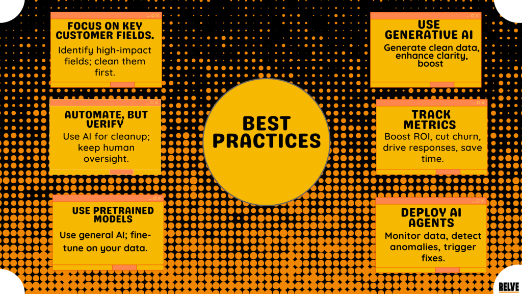 best practices for using AI in data quality management