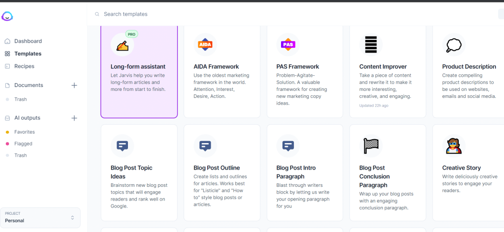 dashboard of jasper
